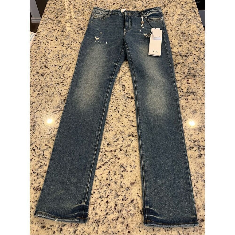 A|X Armani Exchange Women's, J45 Cigarette Super Skinny Mid-Rise Jeans